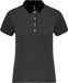 Kariban Tweekleurige damespolo jersey K261 - Dark Grey Heather / Black - XS