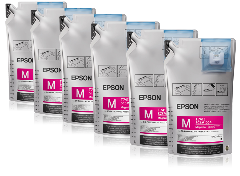 Epson UltraChrome DS Magenta T741300 (1Lx6packs) single pack / magenta