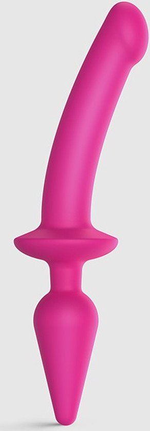 Strap-On-Me - Semi-Realistische Switch Plug-In 2-in-1 Dildo & Buttplug - Roze