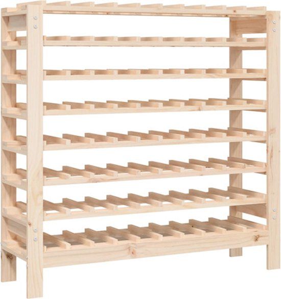 vidaXL Wijnrek 109,5x30x107,5 cm massief grenenhout