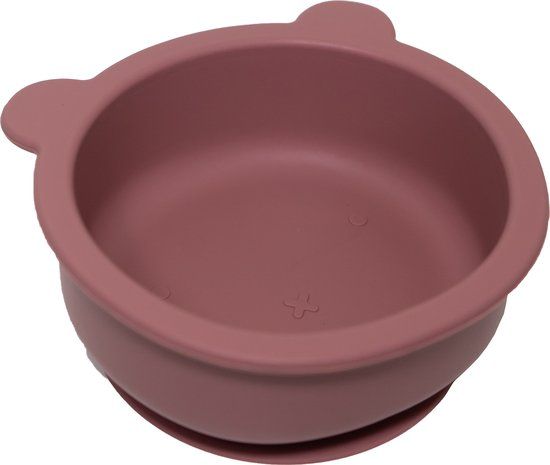 JU&MP Kommetje Beer - Roze - Baby Kinderservies - Siliconen - Met Zuignap - Onbreekbaar