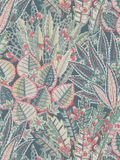 Living Walls PRACHTIGE BLOEMEN EN BLADEREN BEHANG | Botanisch - Blauw Groen Rood - Vliesbehang - 1005 cm x 53 cm