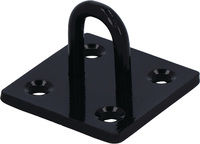 suki Oog op plaat zwart 50x50x5mm