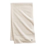 Lacoste Heritage Supima badhanddoek Krijt Katoen 76,2 x 137,2 cm