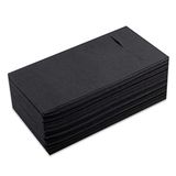 MORIGAMI Kangubasic servet 1/8 vouw 30 servetten Airlaid zwart