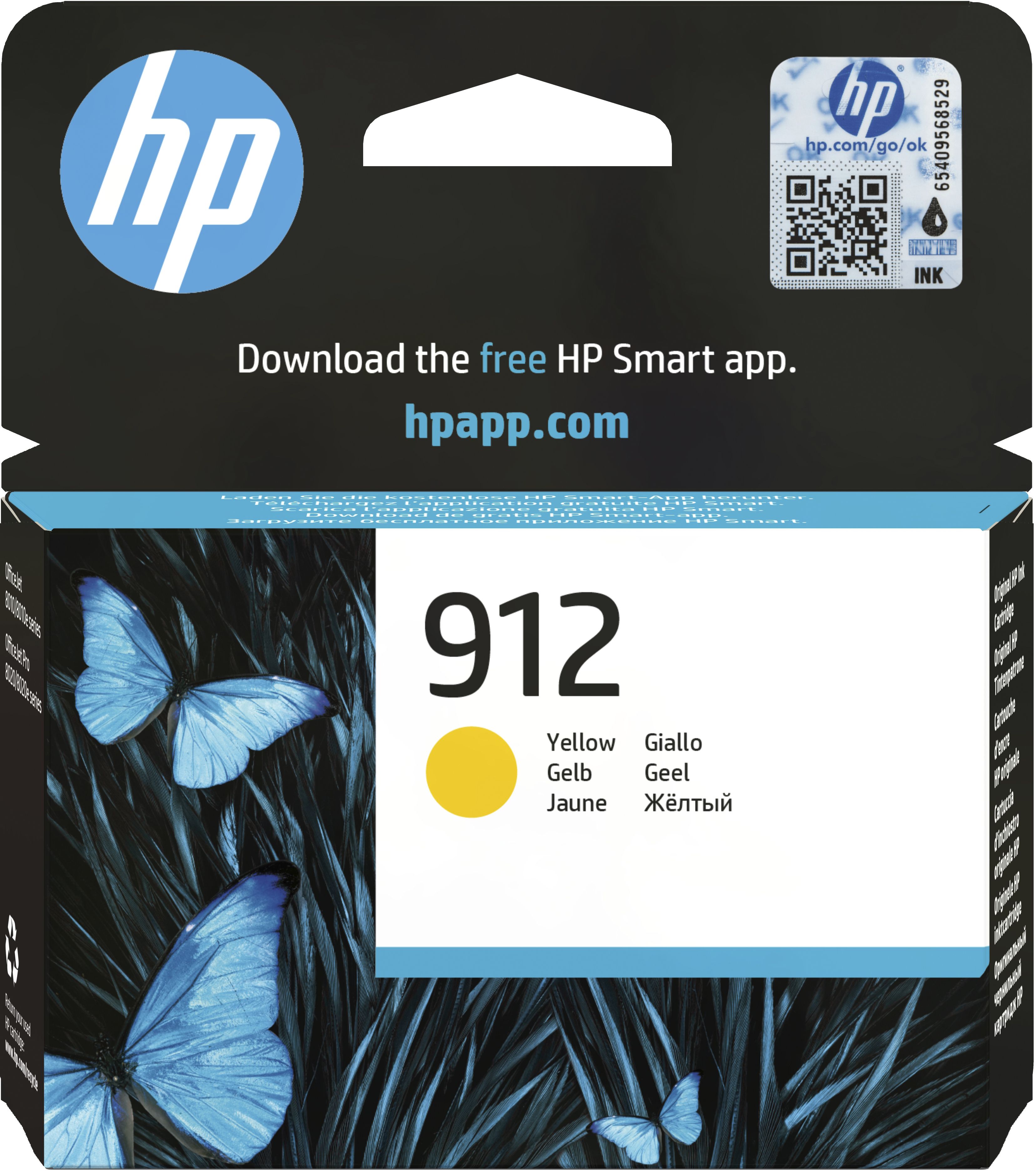 HP 912 Yellow Ink Cartridge - Original