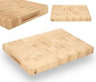 Peewit Massieve Beukenhouten End Grain Snijplank 40x30x4cm Geolied