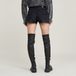 G-Star True Short raw edge wmn Damen Kurze Hosen 30 Baumwolle worn in eolith grey