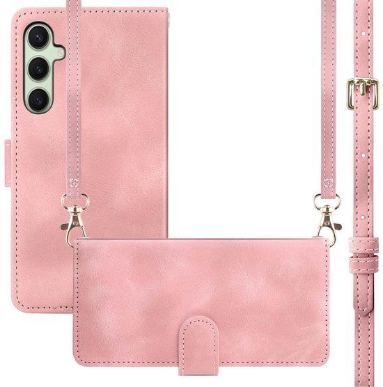 imoshion Bookcase met koord voor de Samsung Galaxy S25 Plus - Roze