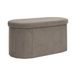 Home Deco Factory Coffre Banc Pliable Jules Tissu Côtelé Marron