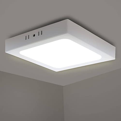 Aigostar LED Plafonniere, 12W gelijk aan 120W gloeilamp, LED Plafondlampen, 960 lm, Natuurlijk licht 4000, voor slaapkamer, woonkamer, kinderkamer