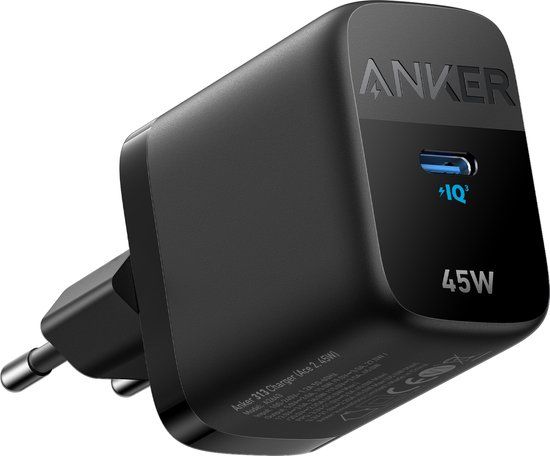 Anker 313 USB-C 45W Fast Charger - Black