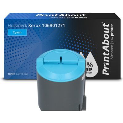 PrintAbout Huismerk Xerox 106R01271 Toner Cyaan