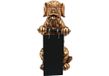 Dekohelden24 Decoratieve figuur hond goud 22 cm