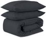 Sleeptime Dekbedovertrek Washed Tufted - Antraciet - 140 x 200/220 cm