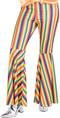 Amscan Verkleedbroek Gestreept Dames Nylon Geel Maat 36/38