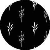 Bonateks, Ronde digitaal bedrukte muismat, antislip onderkant, voor kantoor en thuis, diameter: 22 cm