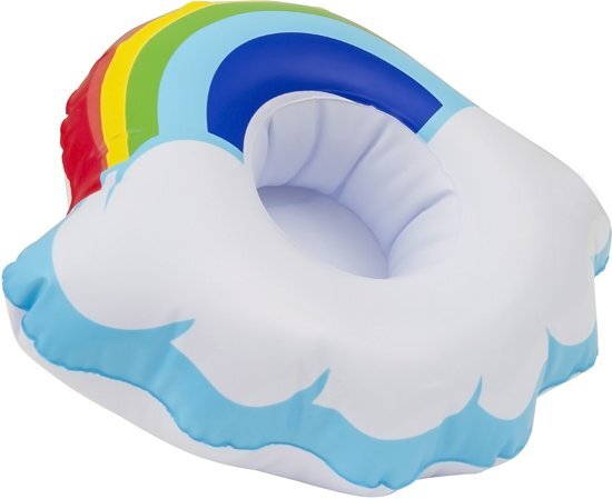 Enjoy summer Opblaasbare Regenboogwolk Cupholder 21,5 Cm