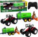 LEAN TOYS Tracteur agricole télécommandée avec pulvérisateur d'engrais liquide 1:24
