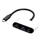 VALUE Displayadapter USB type C - HDMI, USB 3.2 Gen 1 type A, type C PD