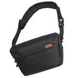 TARION Cameratas - Camera Schoudertas DSLR Crossbody Messenger Bag Fotografie Sling Bag met 2 Verwijderbare Verdelers, Zwart, S, Messenger Tas