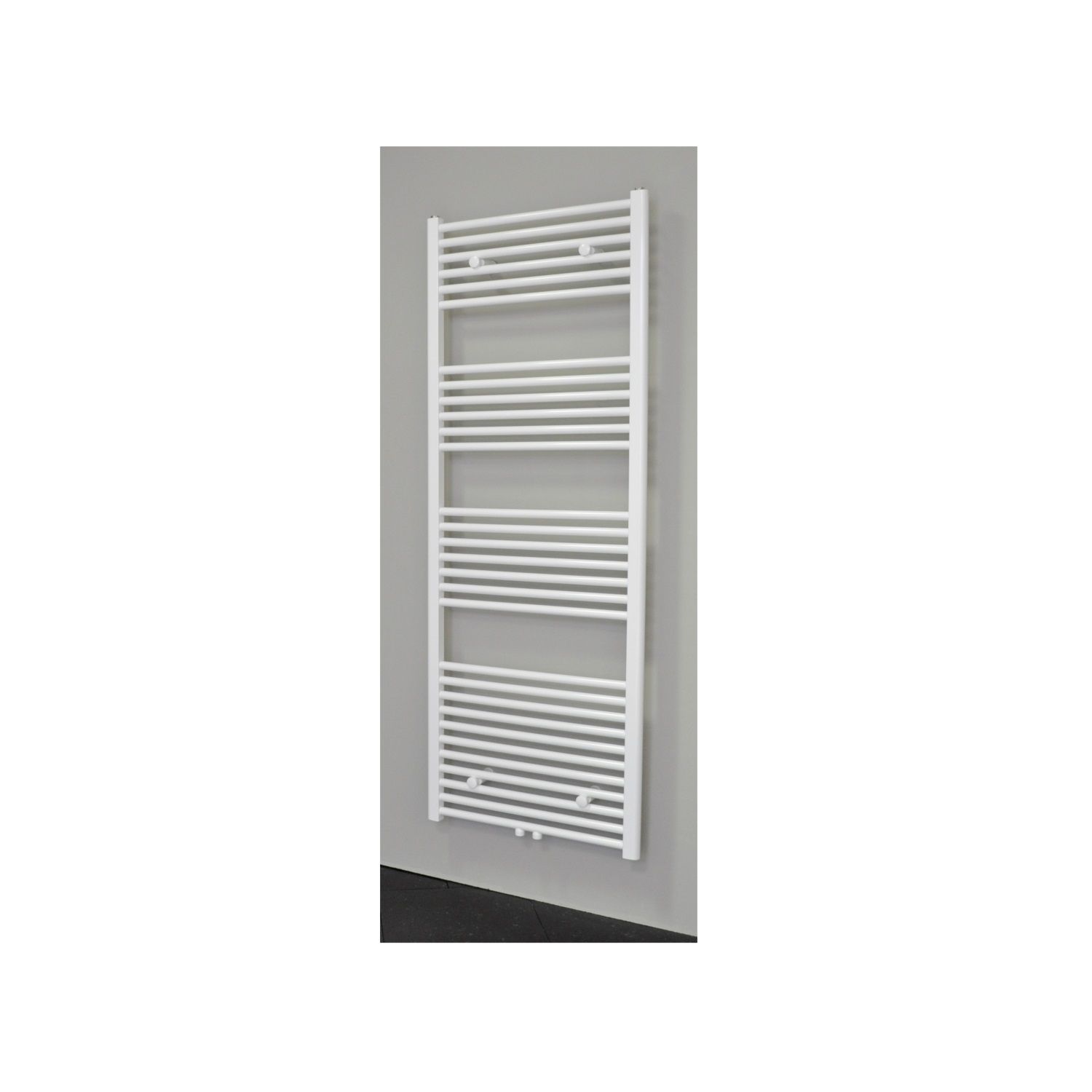Sanicare Radiator middenaansluiting recht 1056 watt 160x60 cm mat zwart