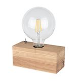 Homemania HOMBR_0193 tafellamp Shape Basis, bureau, nachtkastje, hout, 8 x 8 x 18 cm