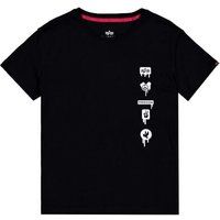 Alpha Industries T-shirt - Freedom T-shirt - S tot M - voor Mannen - zwart