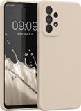 kwmobile telefoonhoesje geschikt voor Samsung Galaxy A33 5G - Hoesje met siliconen coating - Smartphone case in crème