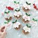 Ginger Ray Kerstbadges DIY Wit/Bruin Papier 16 stuks