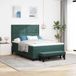 Prolenta Maison Exclusive - Boxspringbed met hoofdeinde, donkergroen, 190 x 140 cm, fluweel