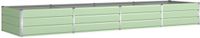 vidaXL Plantenbak Pastelgroen 385 x 100 x 45 cm Gegalvaniseerd staal