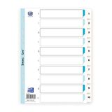 Elba 03486 tabbladen 1-10, kunststof, A4, 10 stuks, wit