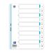 Elba 03486 tabbladen 1-10, kunststof, A4, 10 stuks, wit