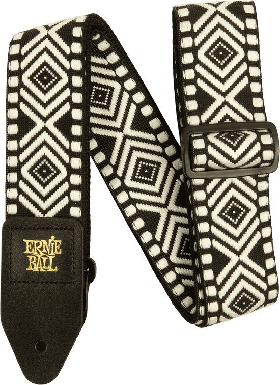 Ernie Ball Jacquard White Savannah 5343 Gitaarband - Meerkleurig