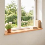 vidaXL - Raamprofielen - 2 stuks - Lak - 110 x 15 x 2 cm - Massief beukenhout