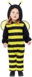 Amscan bijen onesie babykostuum fleece romper met vleugels 12-18m.