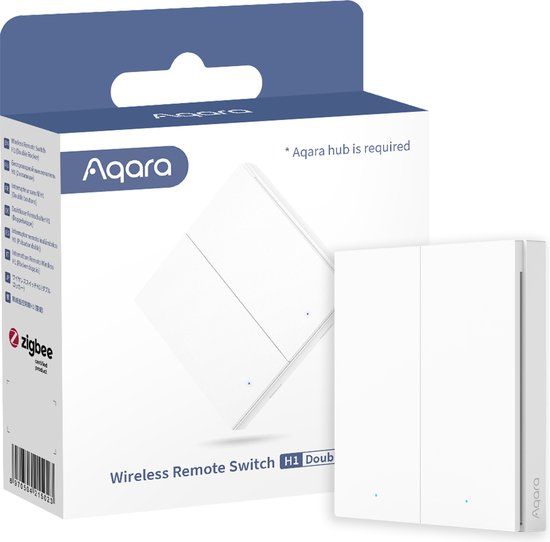 Aqara Wireless Remote Switch H1 (Double Rocker) - Zigbee 3.0 - White