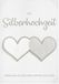 Kaart Lifestyle Kaart voor zilveren bruiloft - tekstkaart hart - 11,6 x 16,6 cm