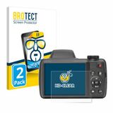 BROTECT - Screenprotector voor Kodak Pixpro AZ528 - Folie Beschermfolie transparant 2 Stuks