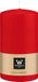 Wiedemann Bougie cylindrique/bougie pilier - rouge - 13 x 7 cm - 52 heures de combustion