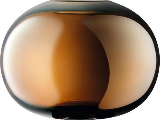 LSA Epoque Vaas - H 17,8 cm - Oranje - Glas