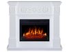 ArtiFlame Elektrische Kachel Toscana AF23S: Elektrische vrijstaande kachel met verwarming, 1800W, realistisch vlammeffect, LED-verlichting, afstandsbediening, timer, wit