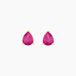 Pluie D'Eclat Boucles d'oreilles Puces Or Jaune Rubis