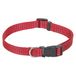 CHAPUIS SELLERIE SLA332 reflecterende verstelbare hondenhalsband - versterkte nylon riem rood - breedte 25 mm - lengte 38-65 cm - maat L