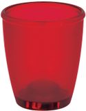 Spirella Toronto Tandenborstelhouder – Beker voor Badkamer – Tumbler Badkamer Borstelhouder – Badkameraccessoires – 8,5 x 9,5 cm – Rood – Kunststof – Modern