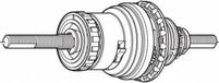 Shimano Binnenwerk Naaf Sg-5r35 Nexus 185 Mm Staal Zilver