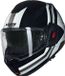 Nolan N120-1 Lineo 348 Zwart Wit Zilver Glossy Systeemhelm - Helm