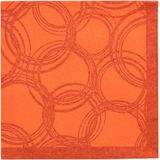 Papstar 50 Servetten ROYAL Collection 1/4 vouw 40 cm x 40 cm nectarine Bubbles