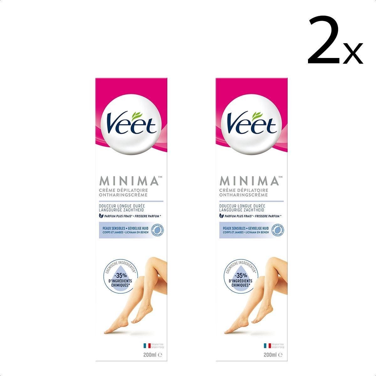 Veet Ontharingscreme - Gevoelige Huid - Minima - 200ml x2 - 8710552297644